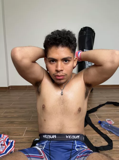 After a workout, always lookin' fresh! 💪🔥