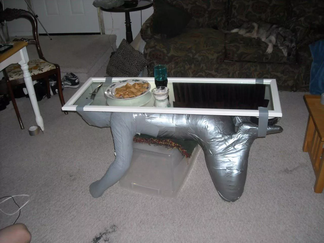 Duct tape table 