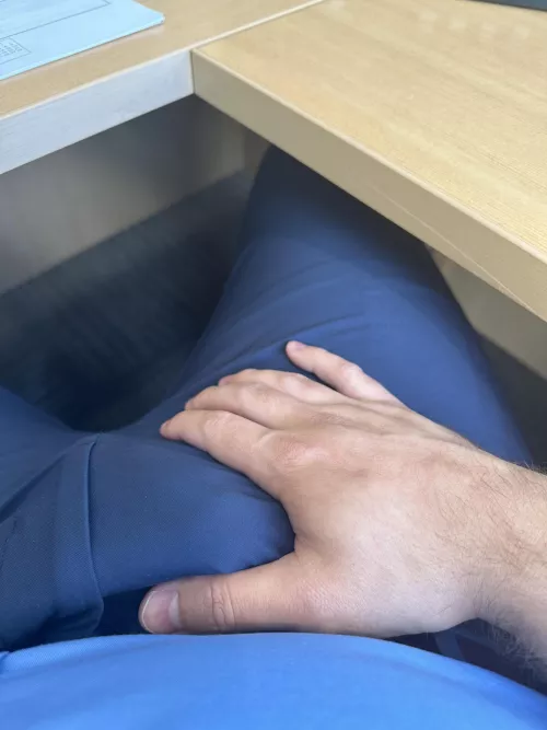 Is it obvious through my work pants?