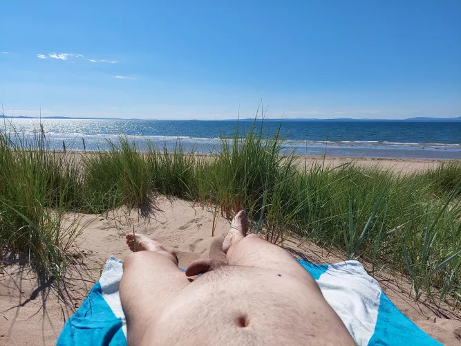 My first time nude in the UK