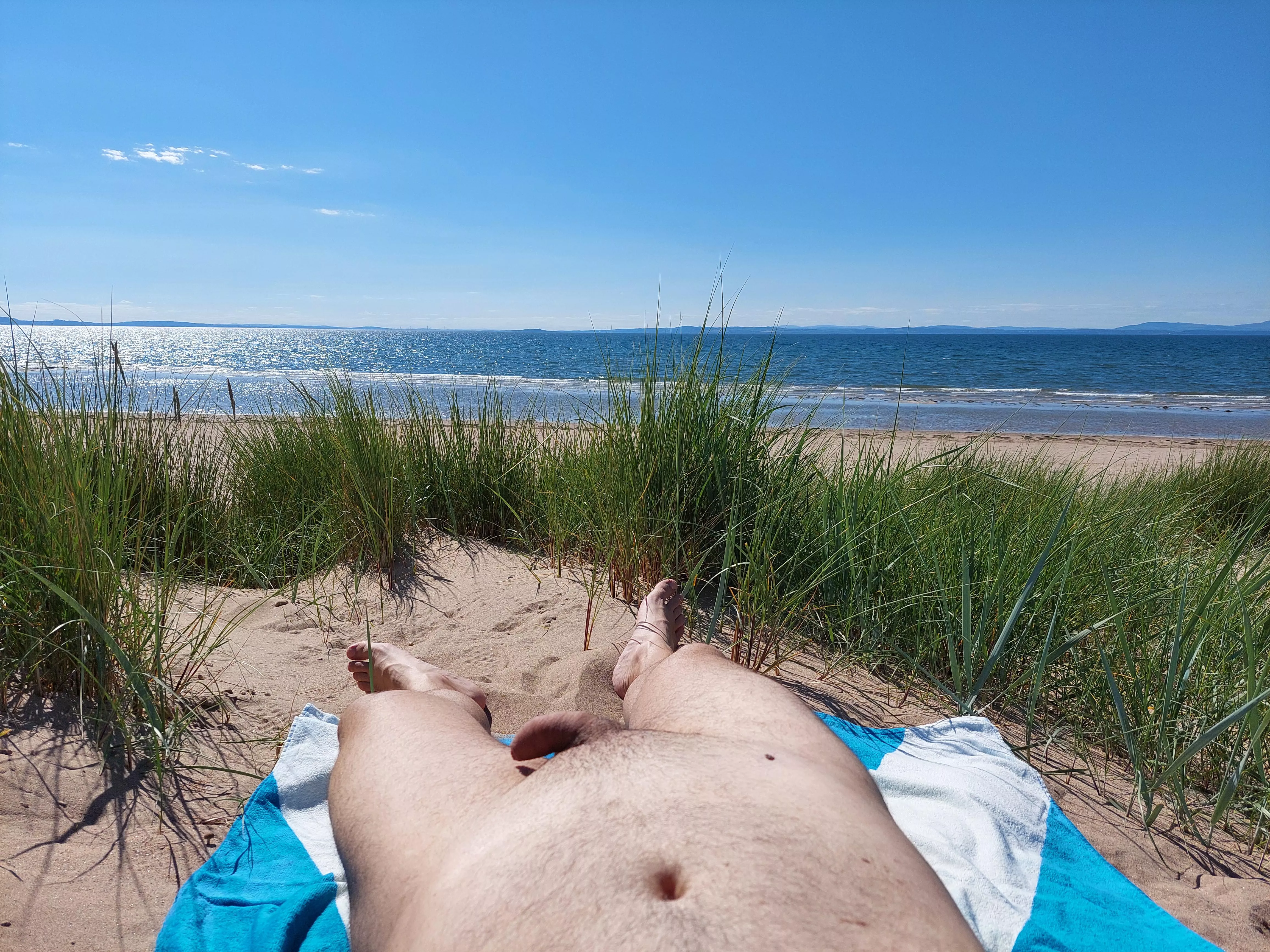 My first time nude in the UK