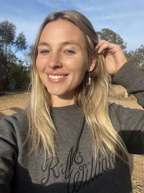 Can’t wipe the smile off my face 