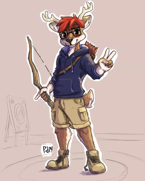 deer archer (art by PerryDoodle)