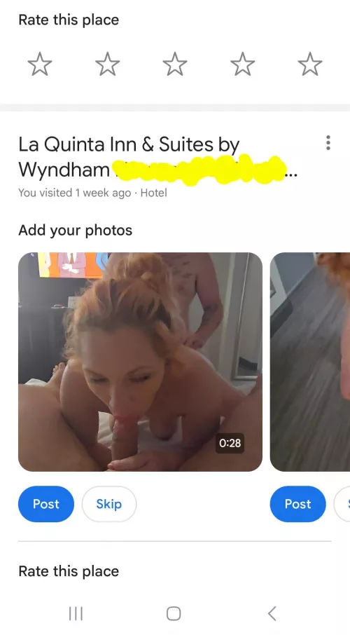 Google asked me to rate my recent stay. 😂 Gonna have to pass on that one.