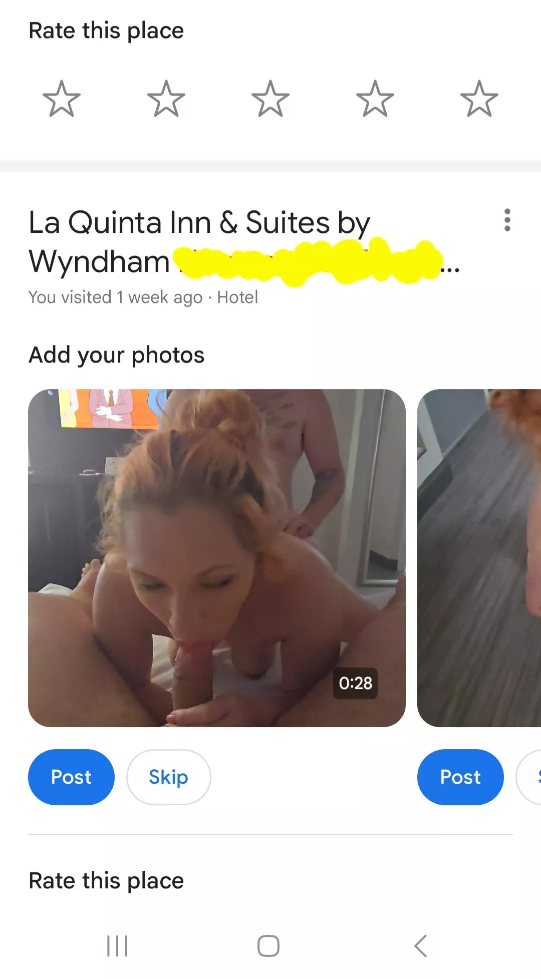 Google asked me to rate my recent stay. 😂 Gonna have to pass on that one.