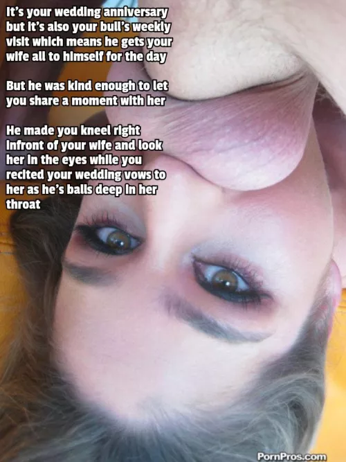 How kind of him to allow a brief moment between you and your wife on your wedding anniversary