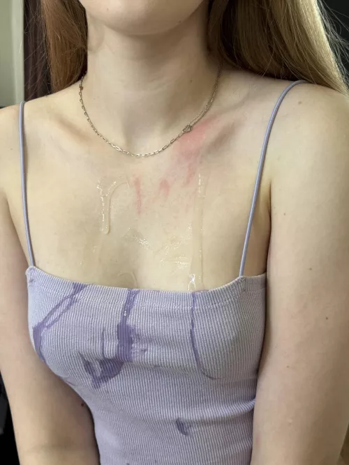 It's so nice to have cum dripping down between your tits