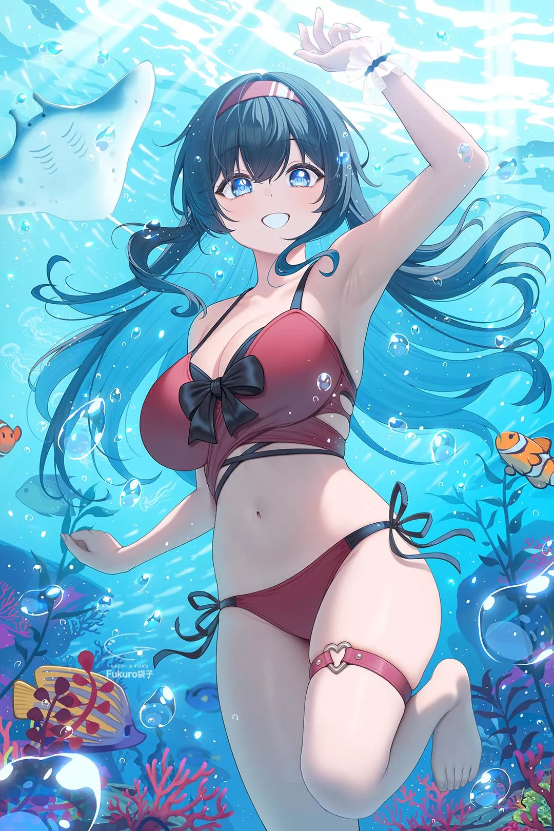 Kayoko underwater