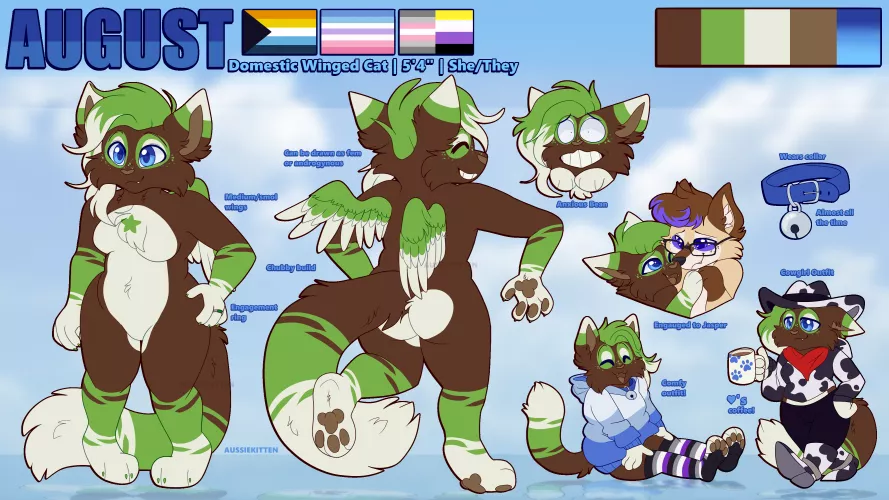 💚Please welcome on in August's brand new ref sheet! 💙 It has been 2 years since the last one, wow!