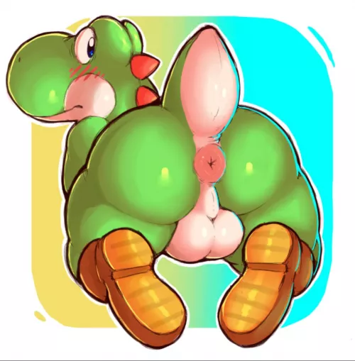 Yoshi’s a bit embarrassed (Zackery911)