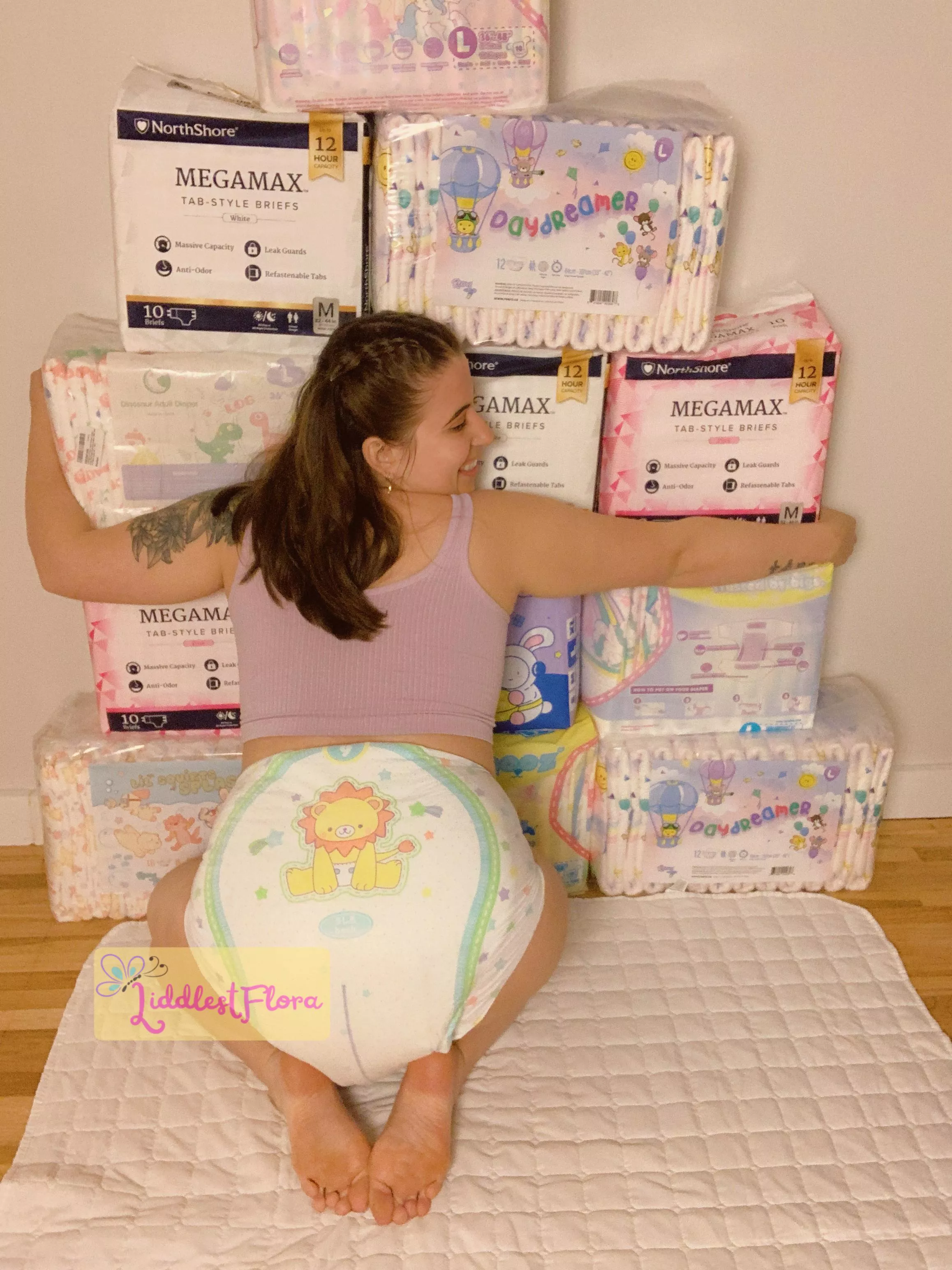 A kiss on the hand, may be quite continental, but diapers are a girl’s best friend! 😘💦