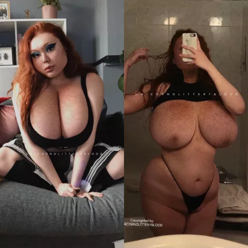 big tits on vs off