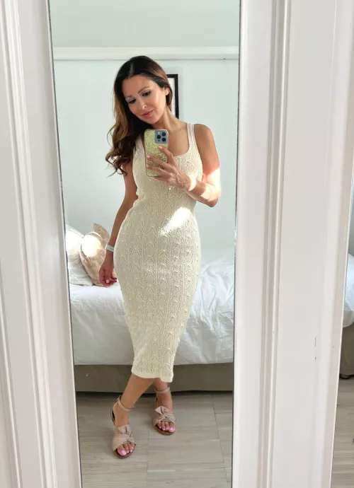 Dressed up for our date