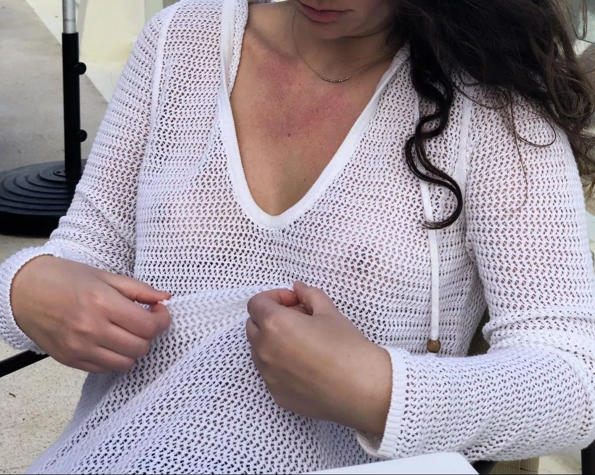 i tried a see through look for the first time in public 