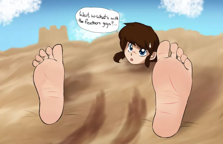 Its Summer! Buried neck deep/tickling thread? 😏