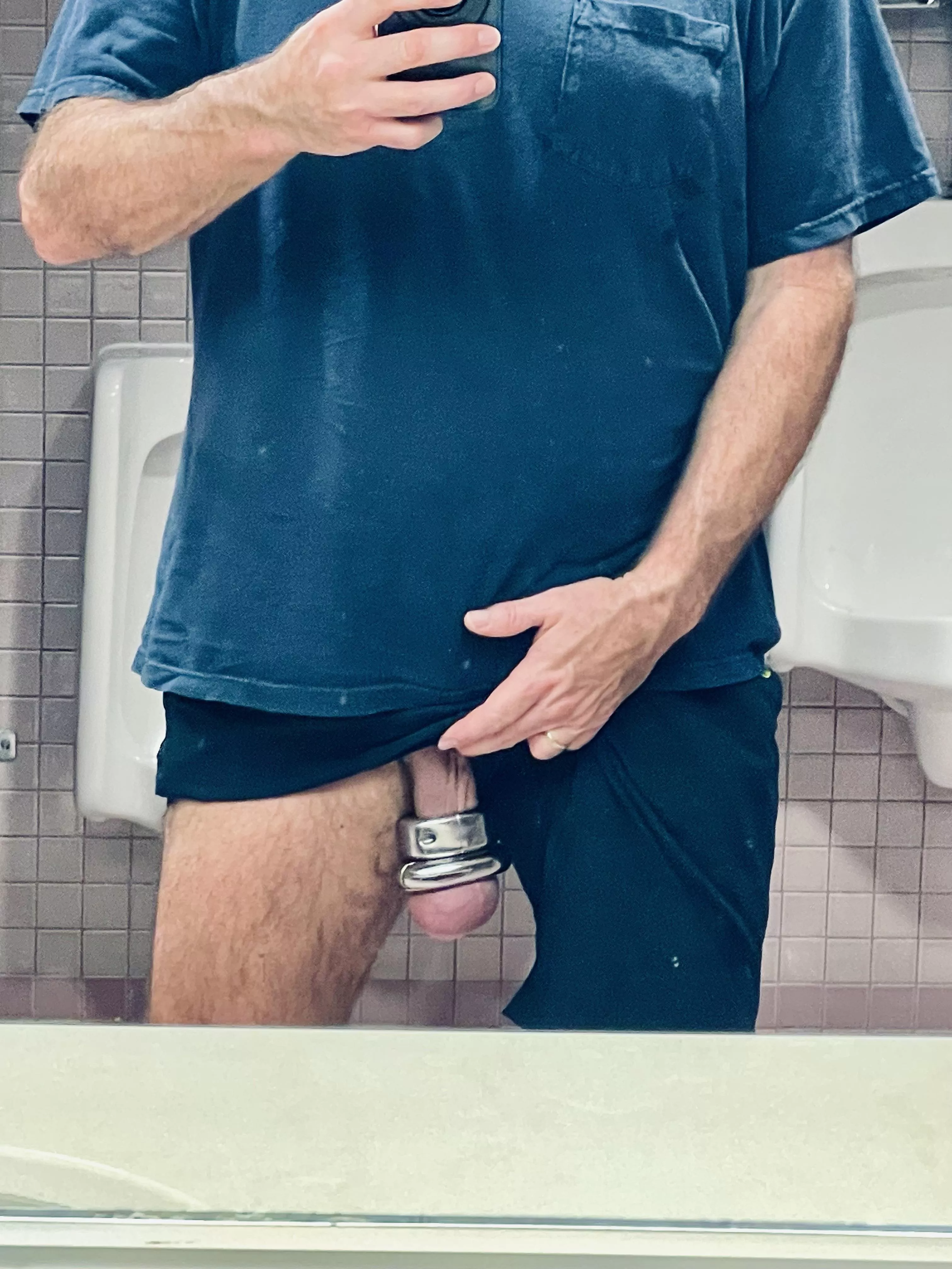 Locker room mirror