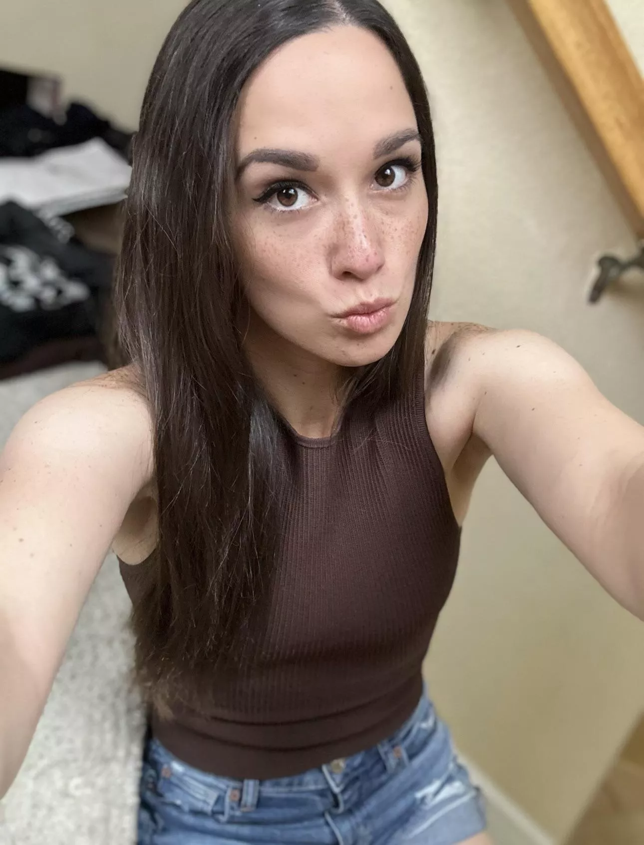 My shirt color matches my eyes.