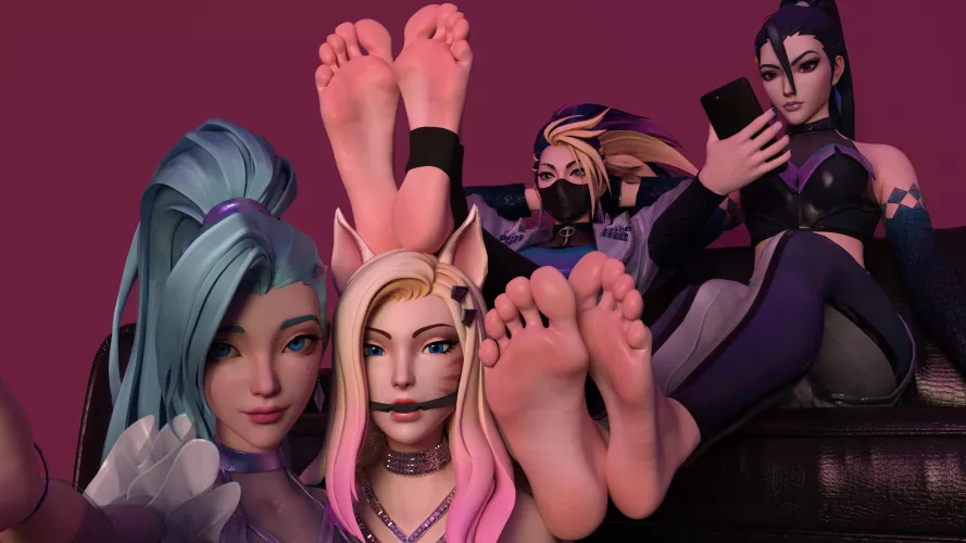 Seraphine, Ahri, Akali & Kai'sa (Afu7777777) 