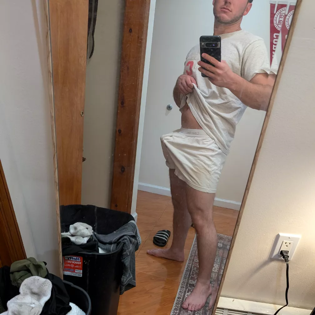 Standing at attention 