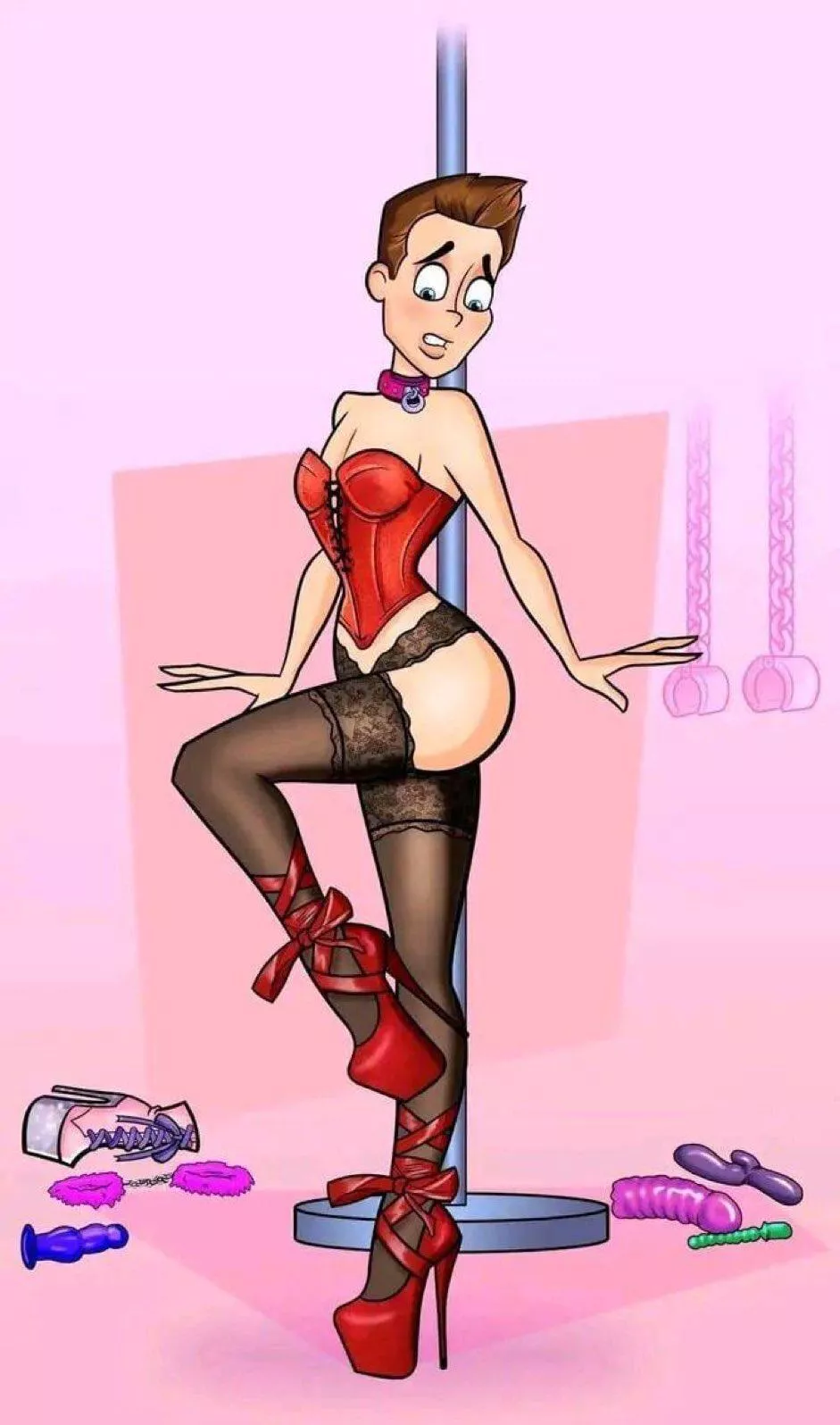 you want to be treated like this and dolled up as a slutty sissy girl