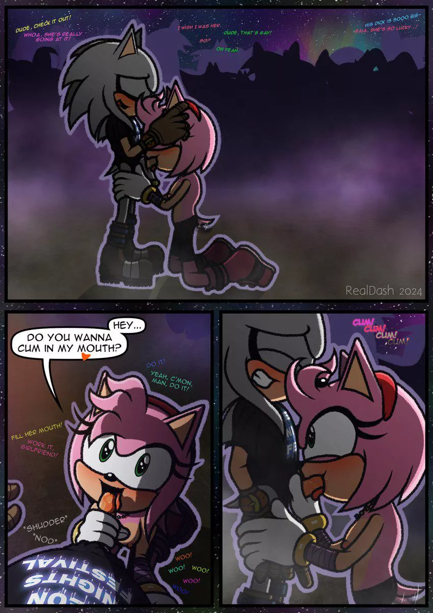 Amy sucks infront of her fans [MF] (realdash)