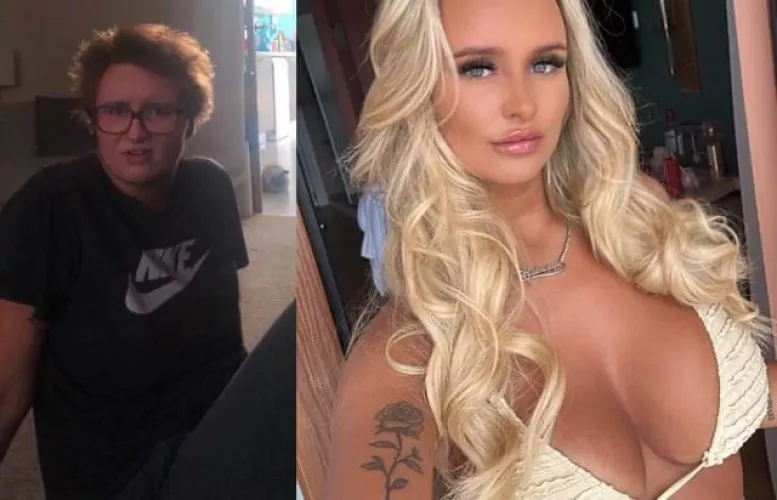 I went from flat chest boy to boobzilla 🤣