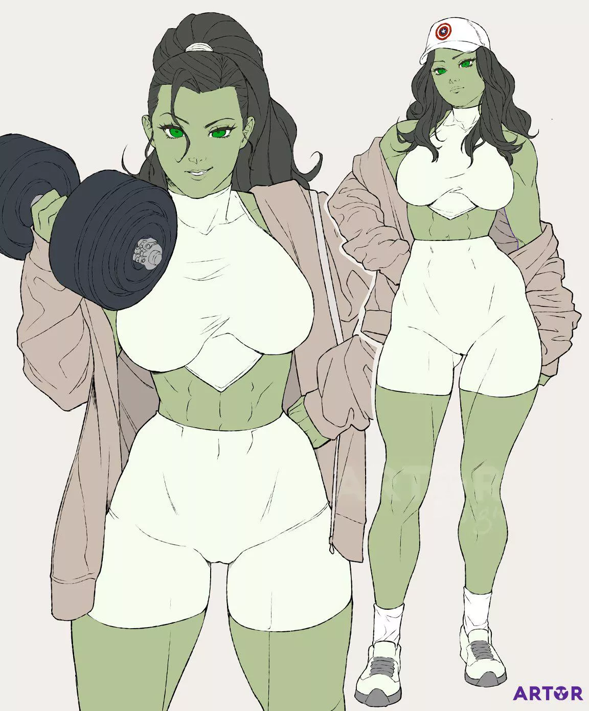 She Hulk At The Gym (Artor ) [Marvel]