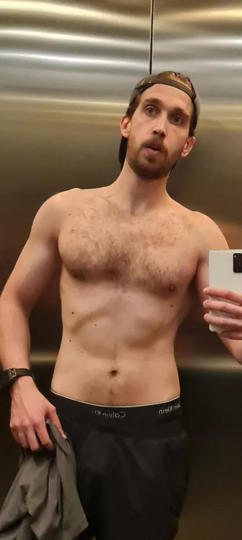 Sneaked out of the gym to take this 