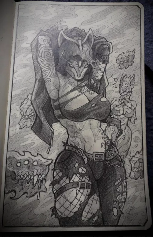 [Valkyr OC + Voruna] Don't Stare, Or Else (F4derati0n)