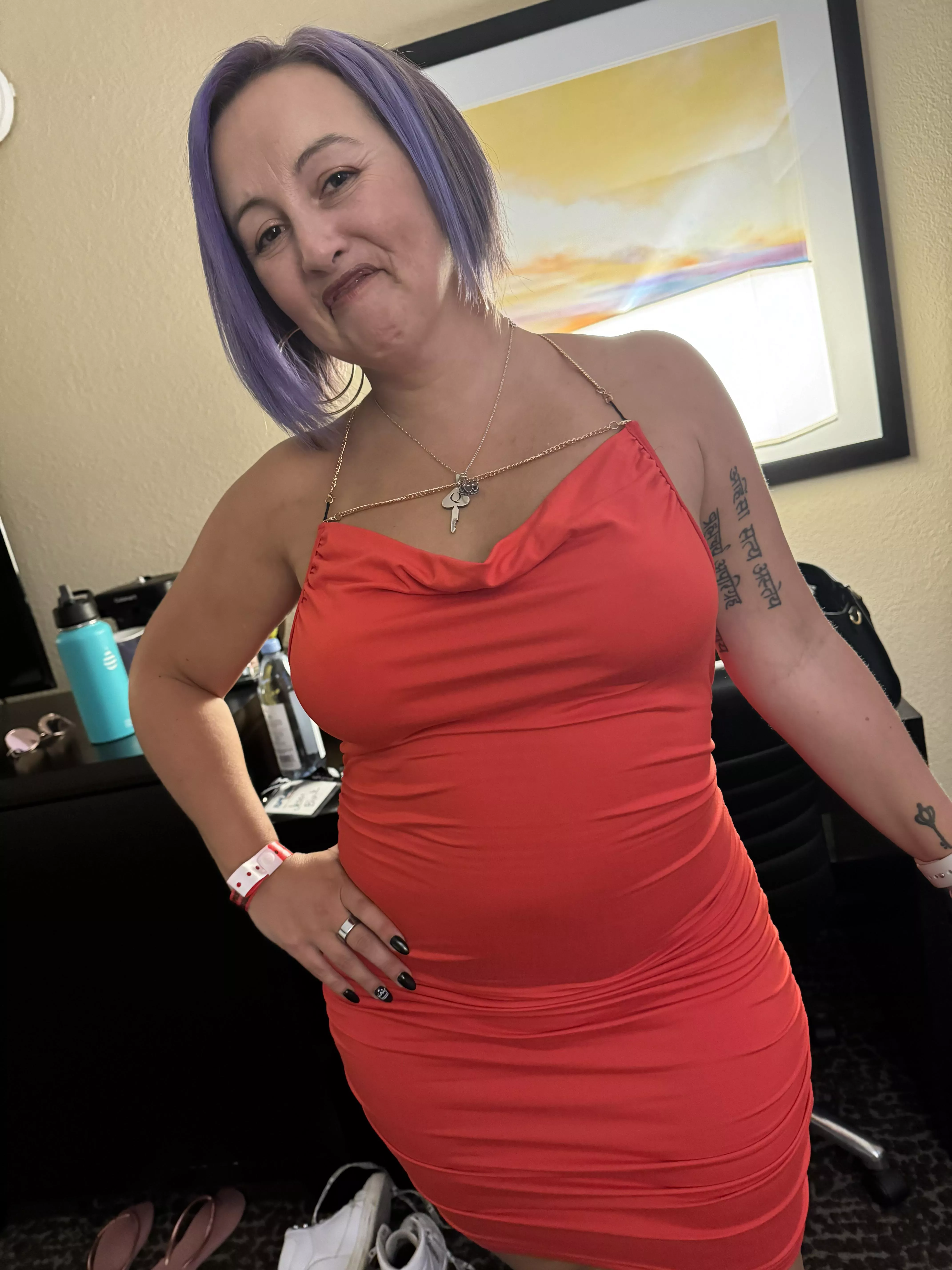 I loved my pink hair but I’m currently obsessed with purple 