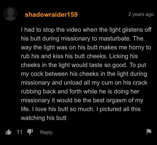 I think he likes he’s butt