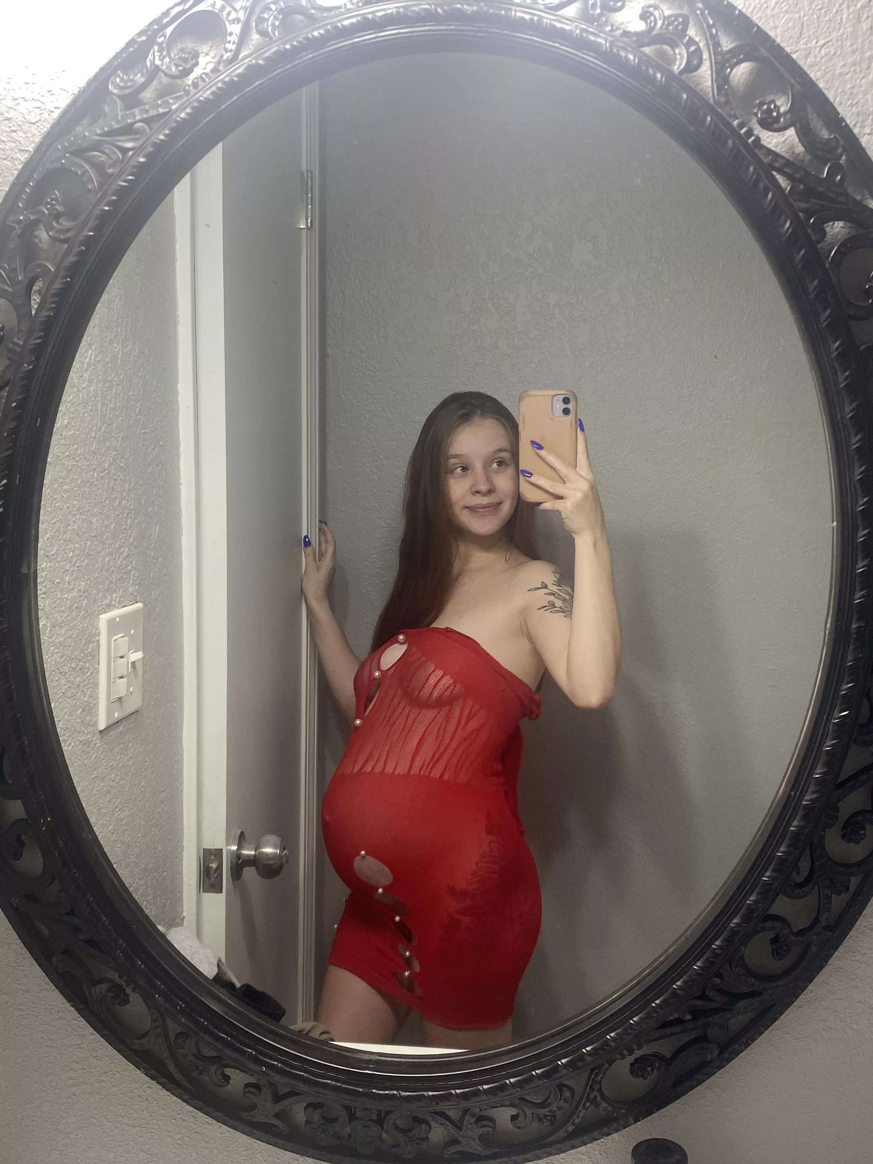 Lift up the dress you don’t even have to take it off ;) 