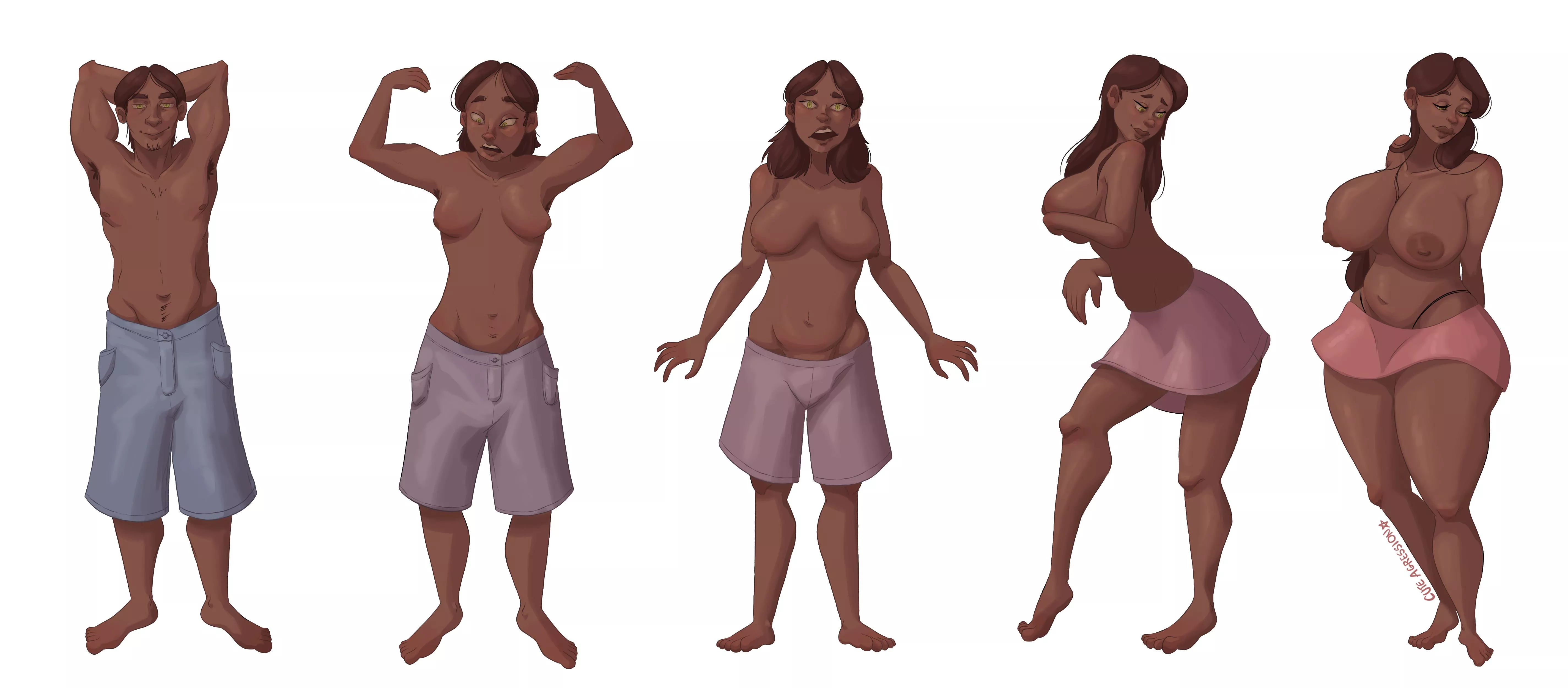 MTF transformation sequence commission (art by me)