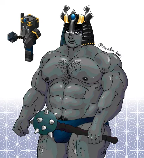 My fanart of the Illager Royal Guard in Minecraft Dungeons