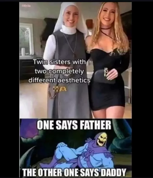 Never know they might switch places 