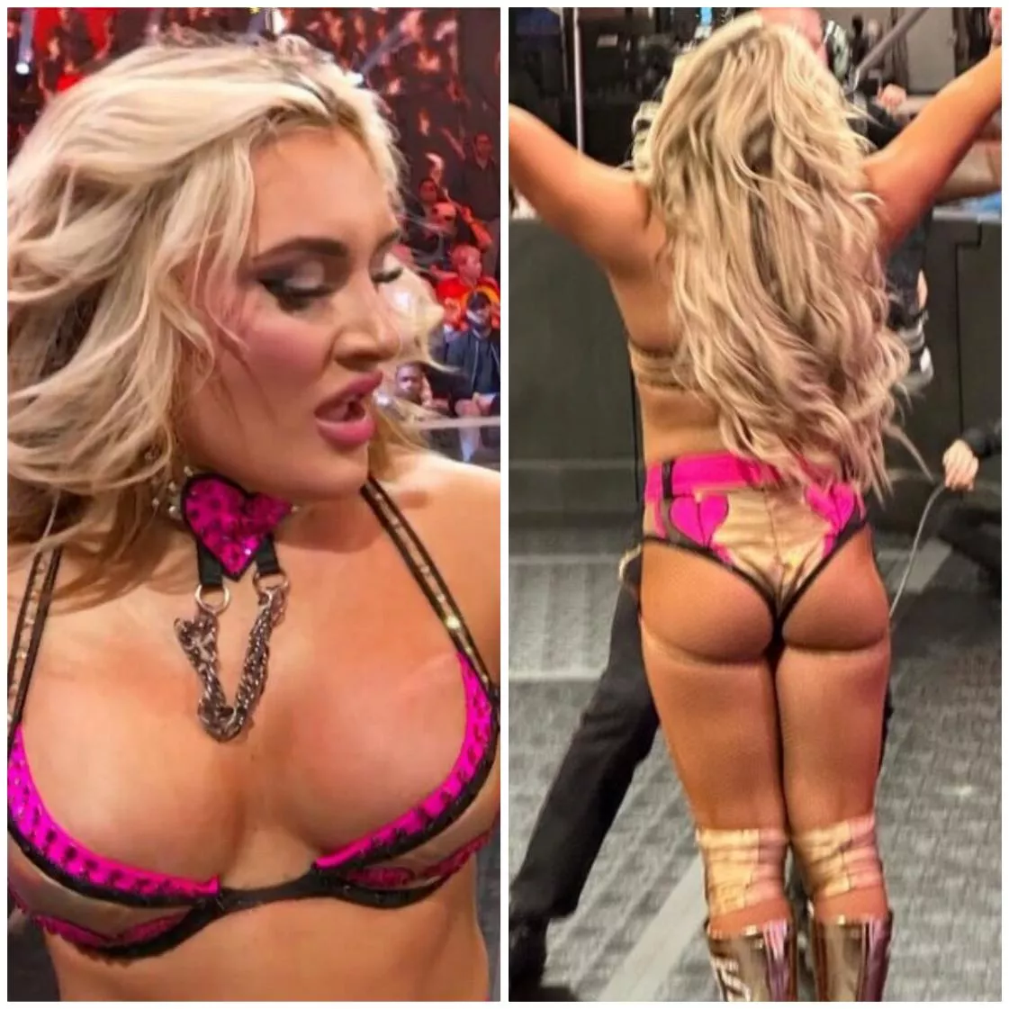 Tiffany Stratton. Front and back. 