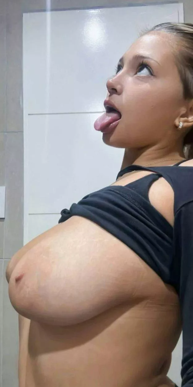 Who wanna grab my breasts here?