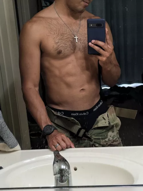 [29] Anyone want to help me out of my uniform?