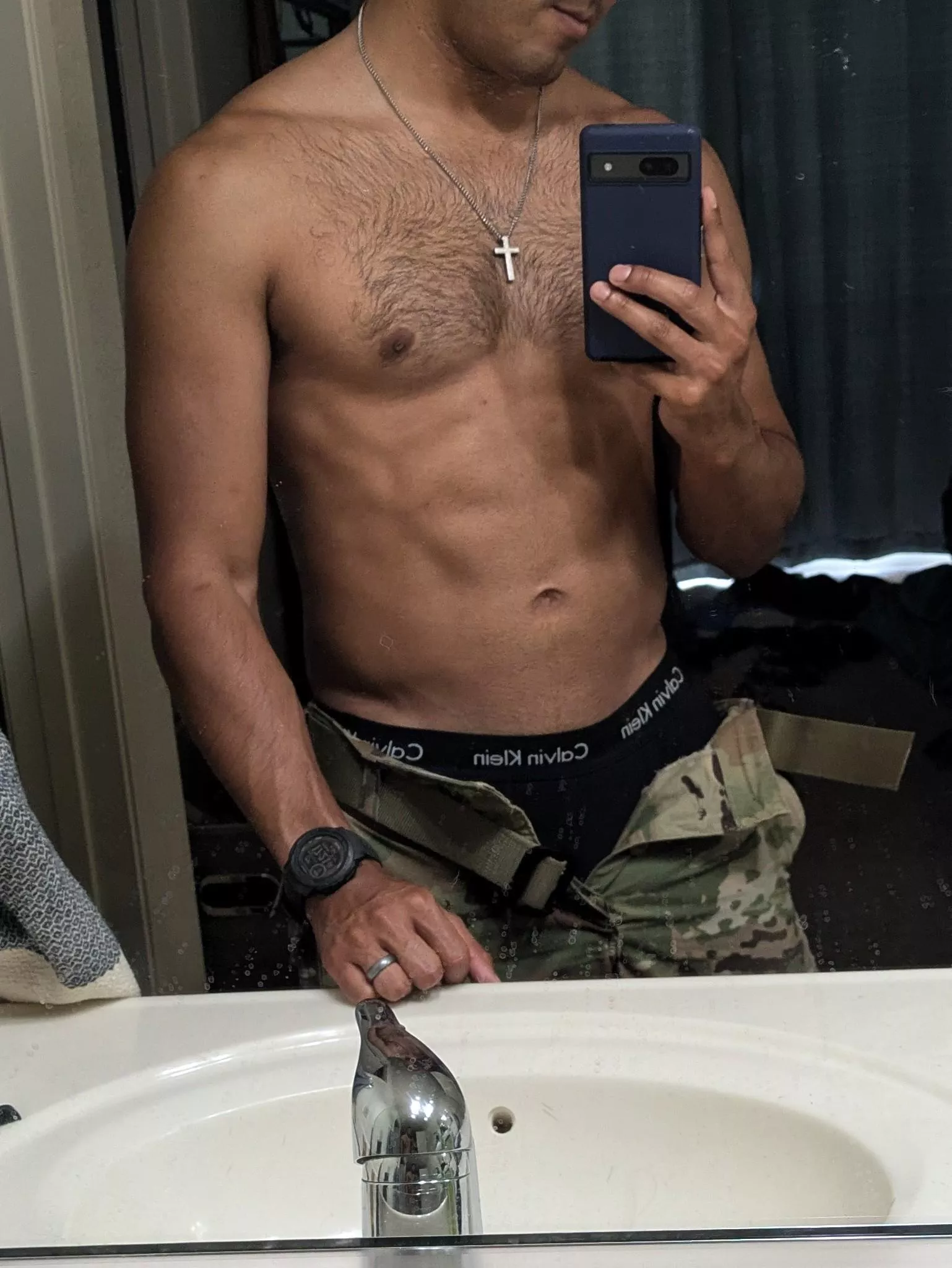 [29] Anyone want to help me out of my uniform?