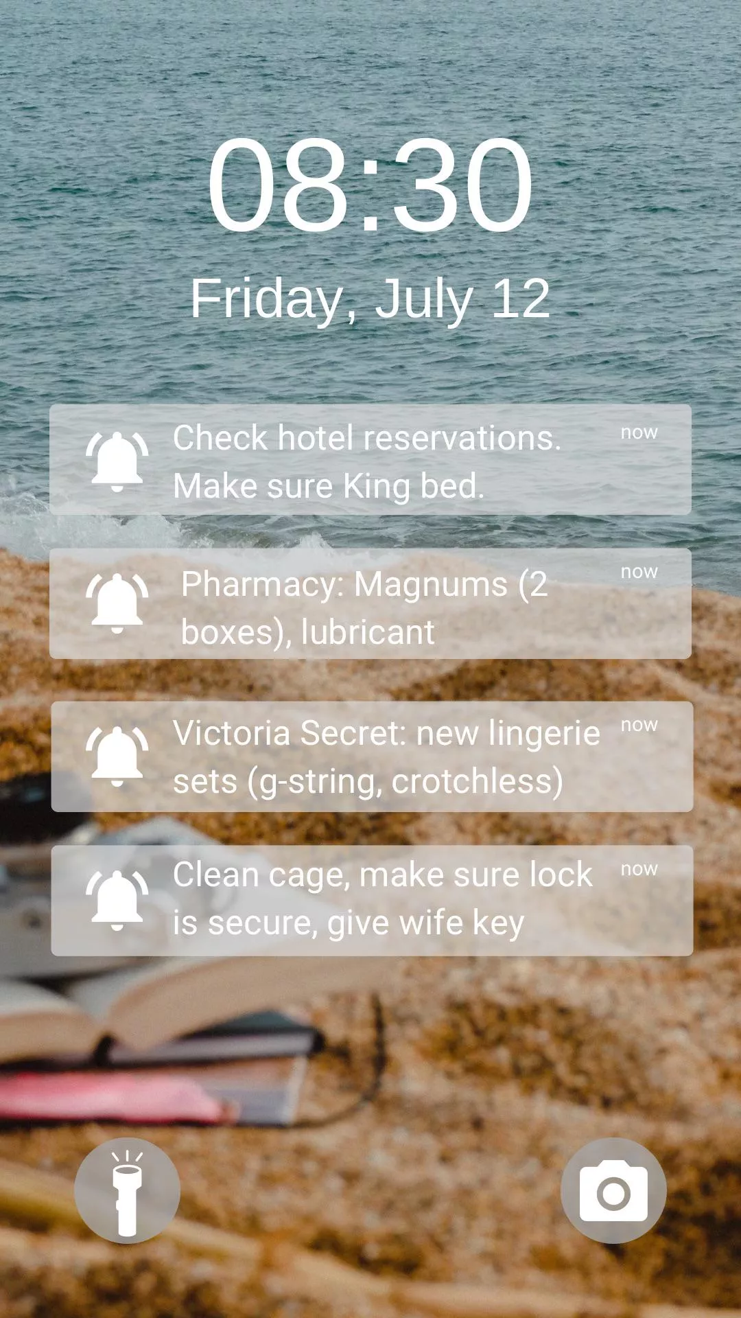 A Cuck’s weekend checklist…