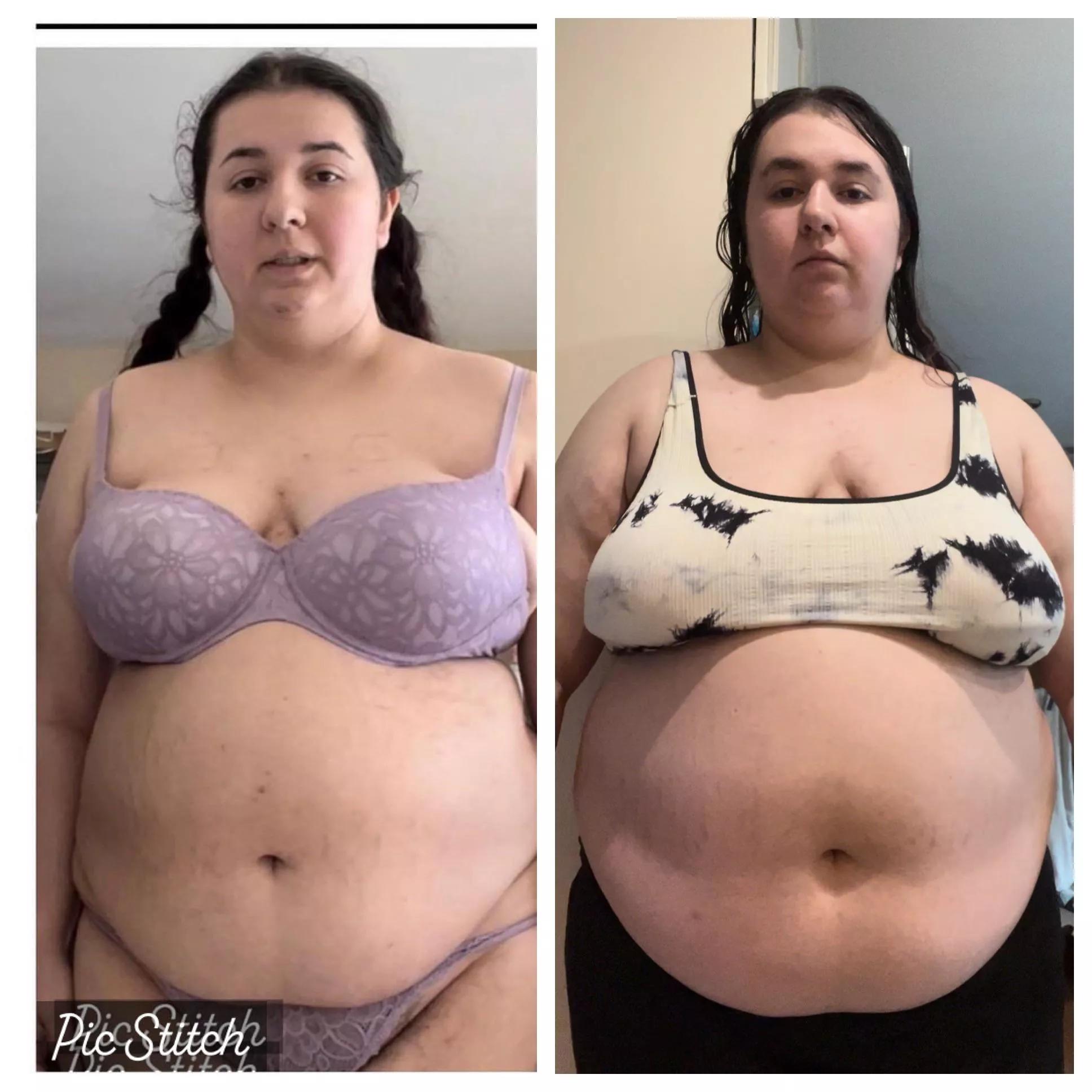 All the weight seems to be settling in my belly