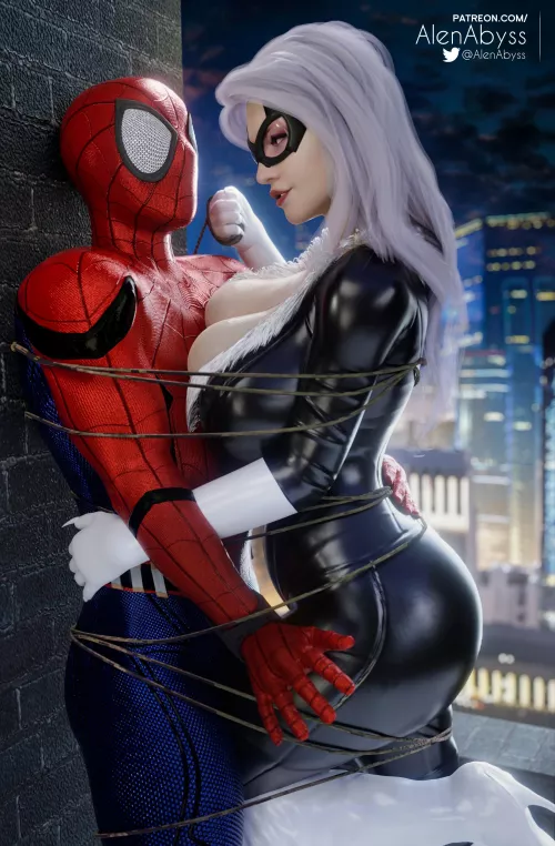 Black Cat Caught Spider-Man (AlenAbyss) [Marvel] 