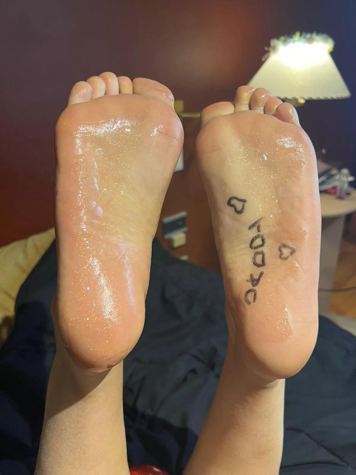 daddy these are my feet