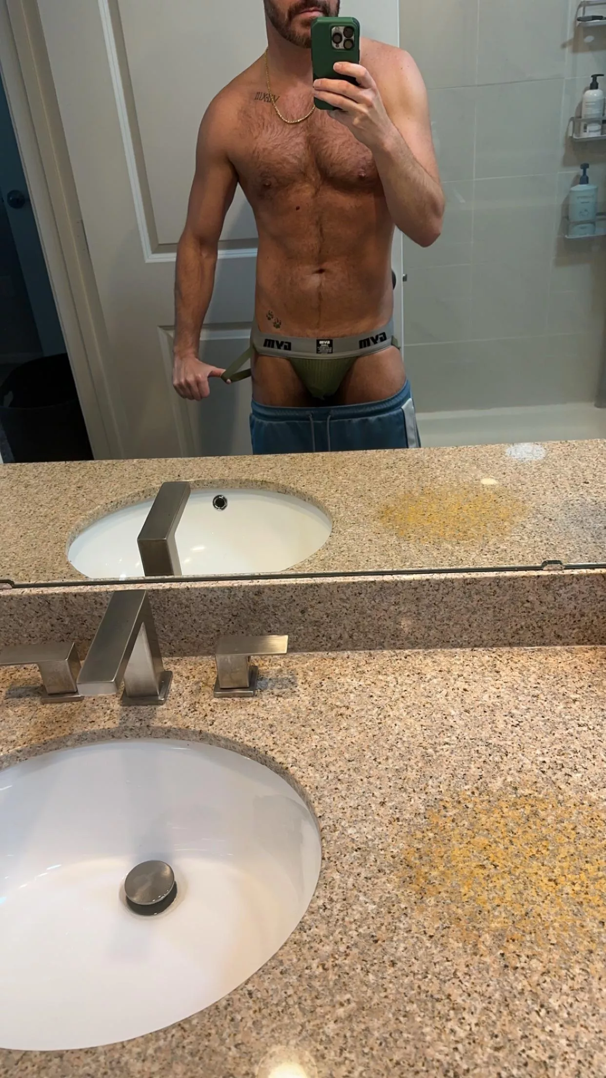 First time wearing a jock. Comment your thoughts please😊