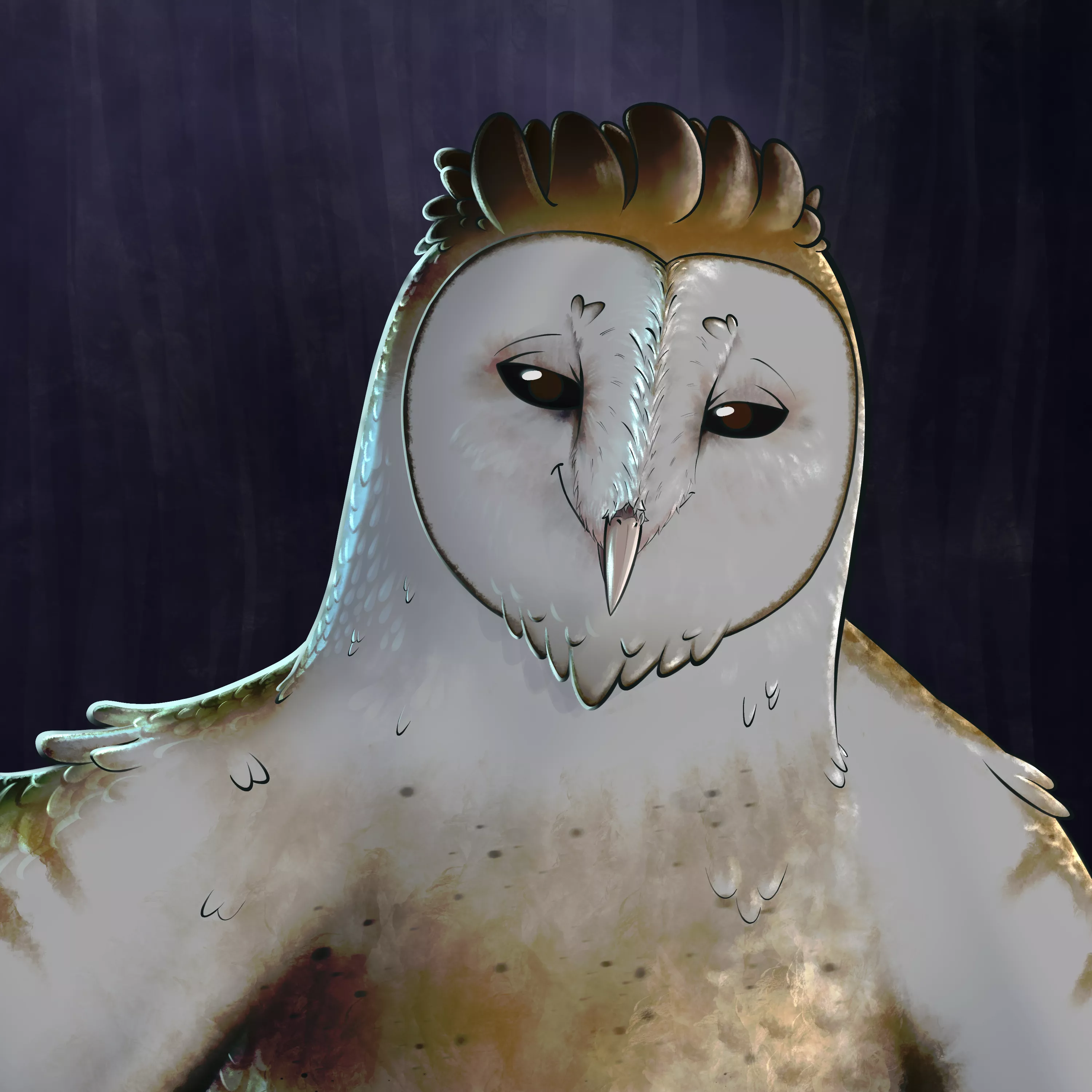 His owl selfie (commissioned)