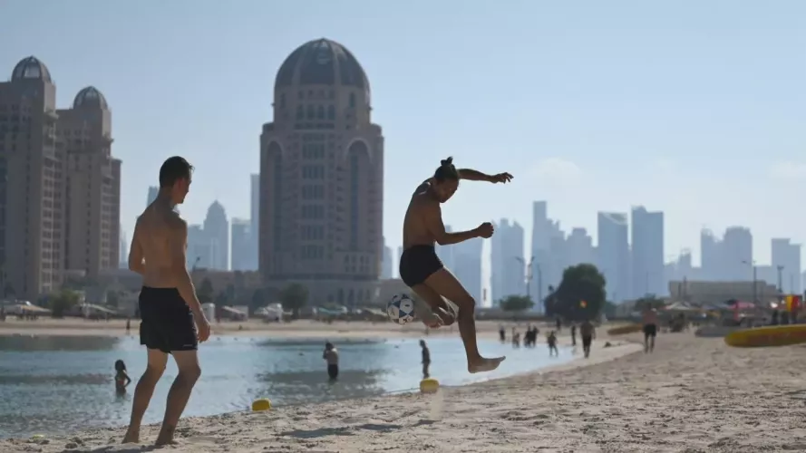 Katara beach in Doha