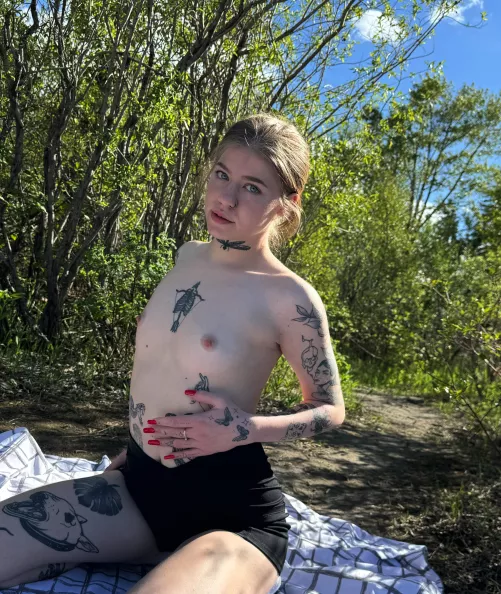 Run your hands down my body and play with my perky nipples