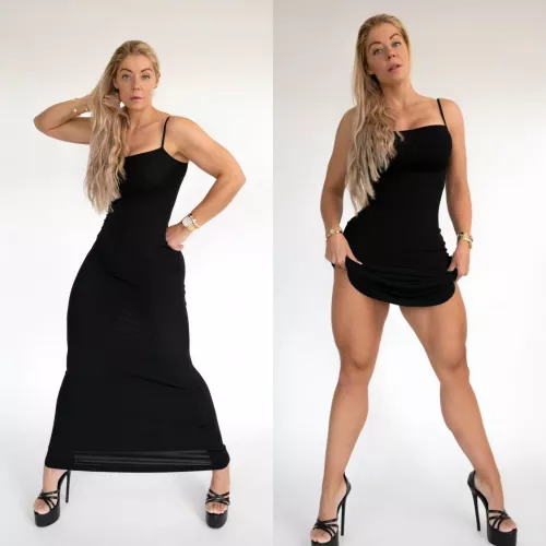 A Nordic Trophy Wive ... dress down or dress up ? 