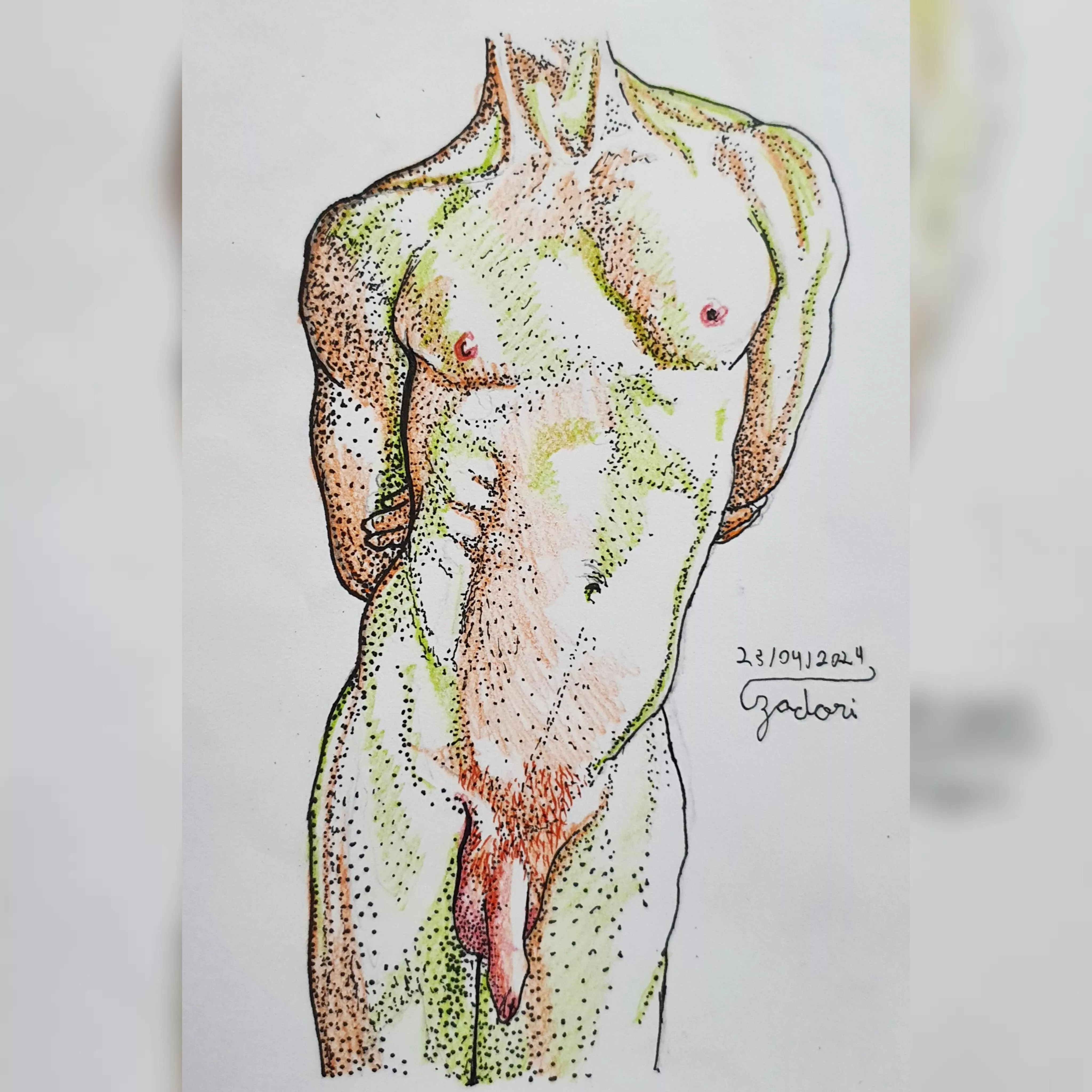 And a body drawing made by me.