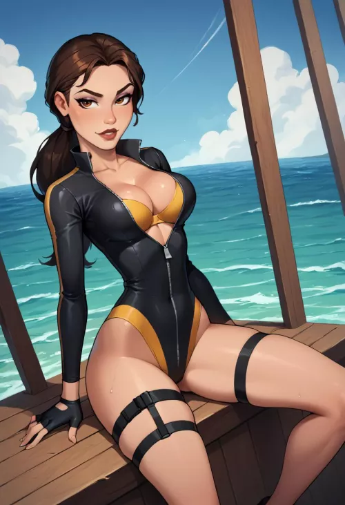 Classic Lara has some great outfits (ai)